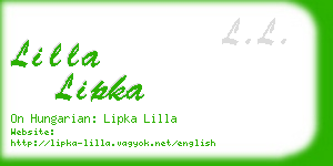 lilla lipka business card